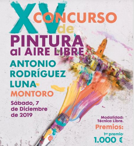 Cartel del XV Concurso de Pintura al Aire Libre Antonio Rodríguez Luna 2019