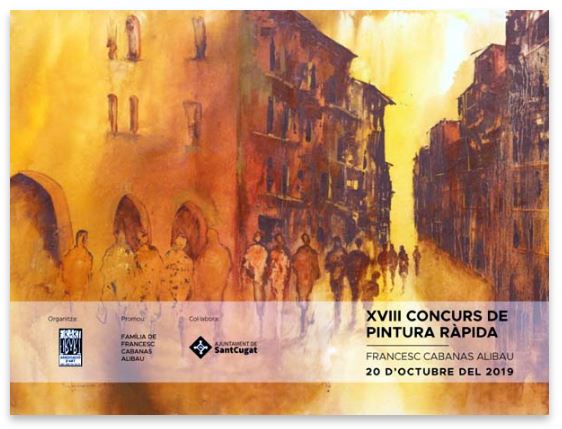 XVIII Concurso de Pintura Rápida Francisco Cabanas Alibau en Sant Cugat del Valles-Barcelona
