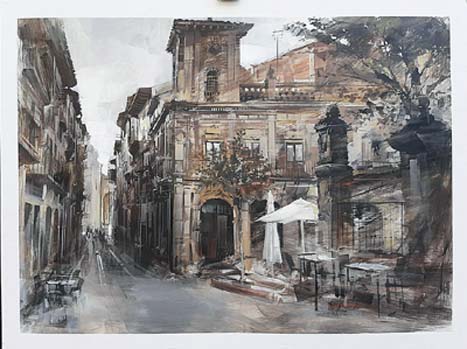 Pulsa para ampliar 2° Premio en Pintura Rápida de Viana (Navarra) 8 septiembre 2020