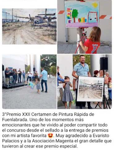 Pulsa para ampliar 3º premio del XXII Certamen de Pintura al Aire Libre de Fuenlabrada - Madrid