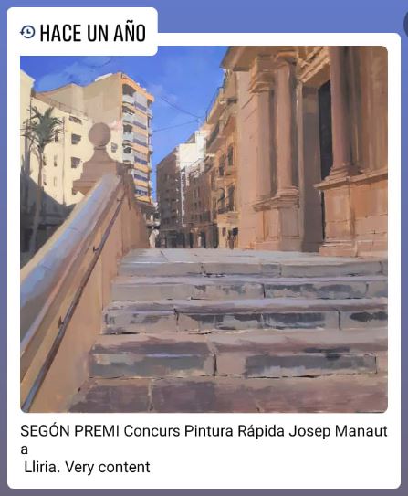 2º premio Concurso de Pintura Rápida Josep Manaut