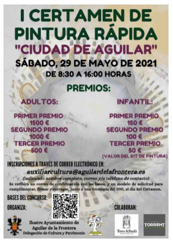 I Certamen de Pintura Rápida Ciudad de Aguilar - Sábado, 29 de mayo de 2021