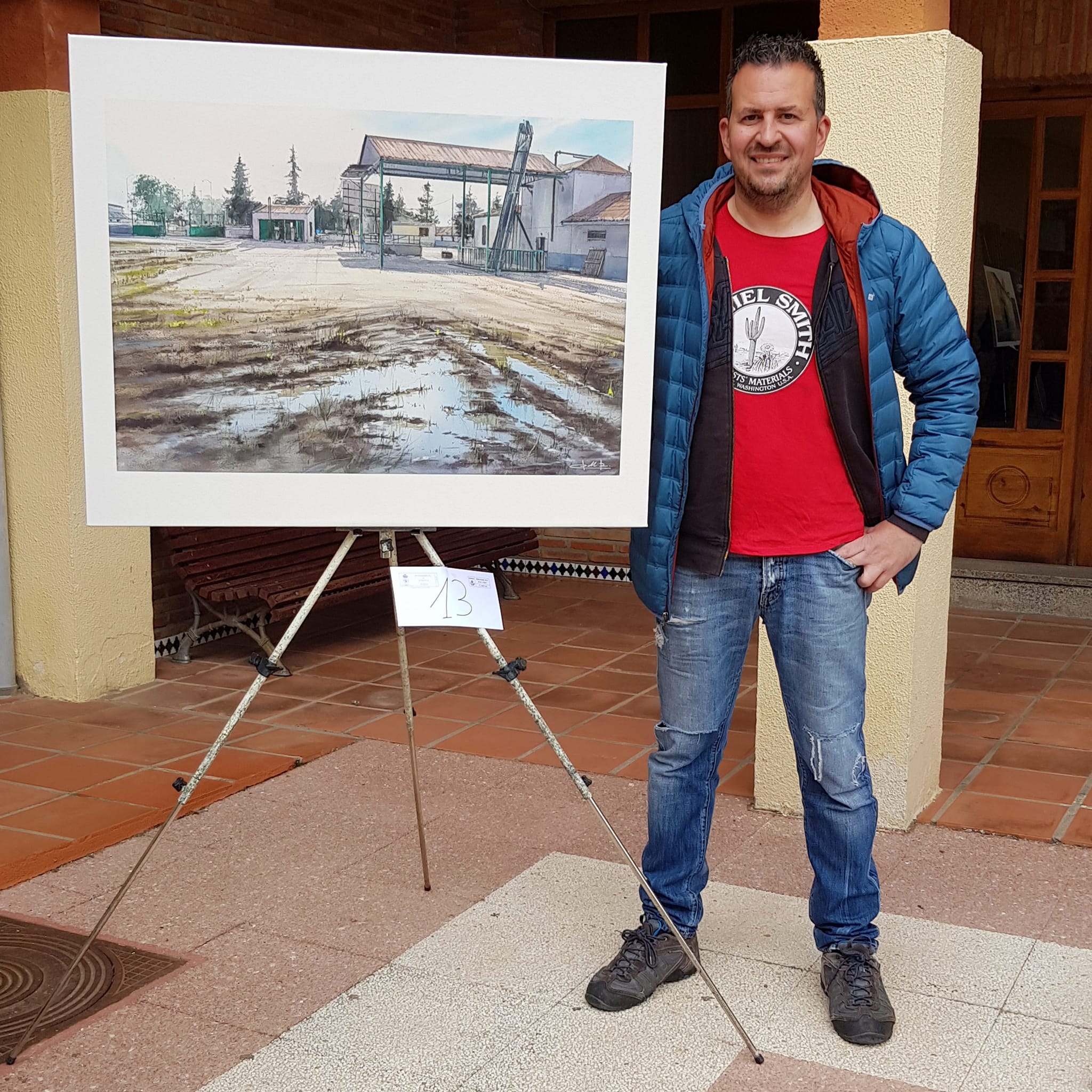 En la entrega del 1º premio en Sonseca -Toledo el 15 de abril de 2021