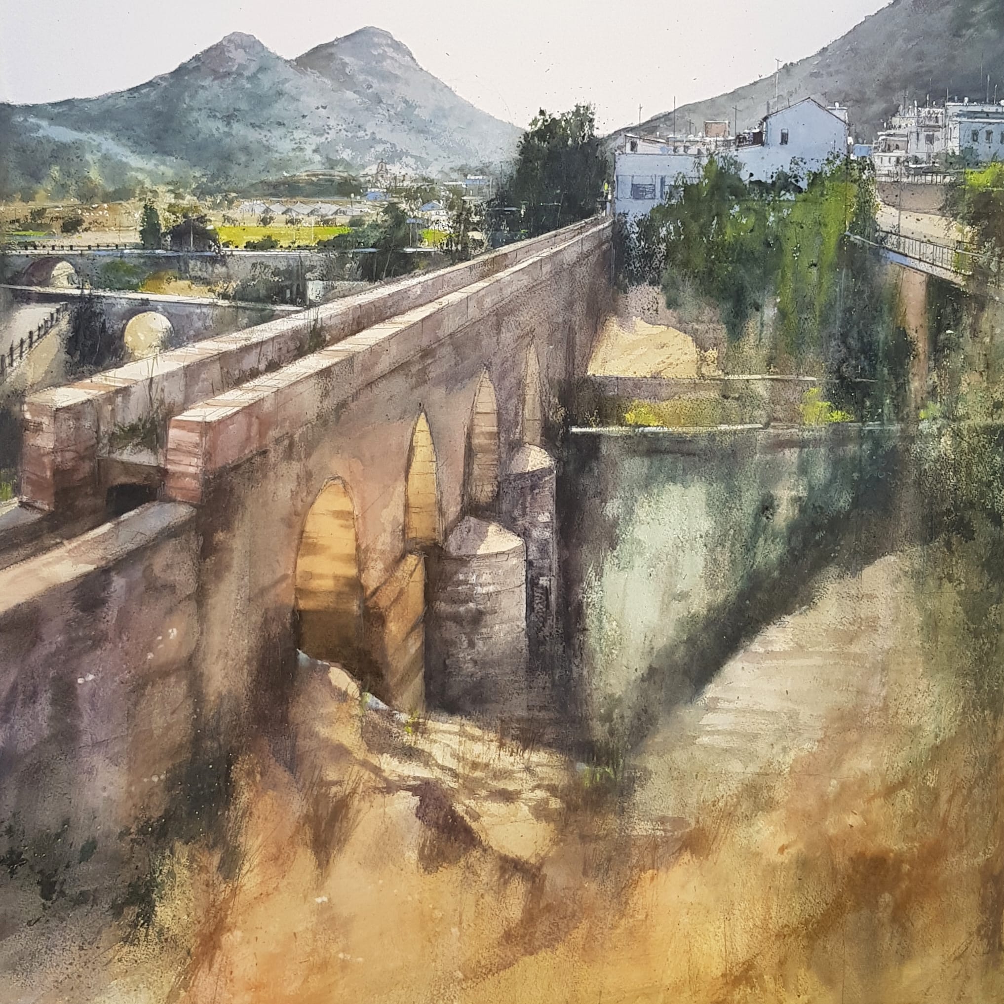 Pulsa para ampliar Premio Acquabella en el I Certamen de Pintura Rápida de la Vall dUixó (Castellón) 11 JULIO