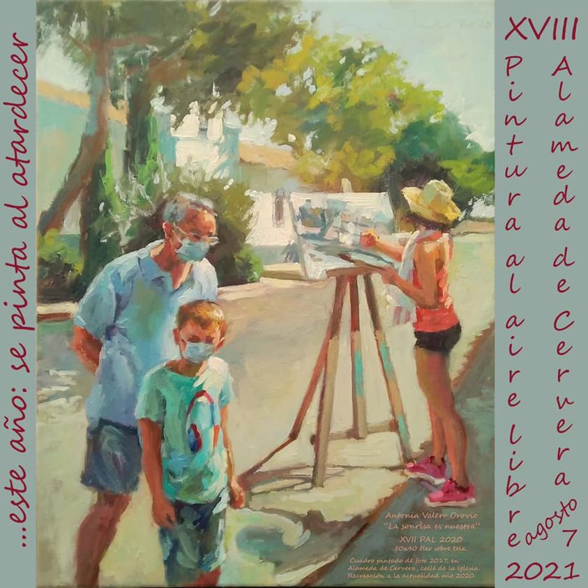 Cartel del XVIII Concurso de Pintura al Aire Libre de Alameda de Cervera