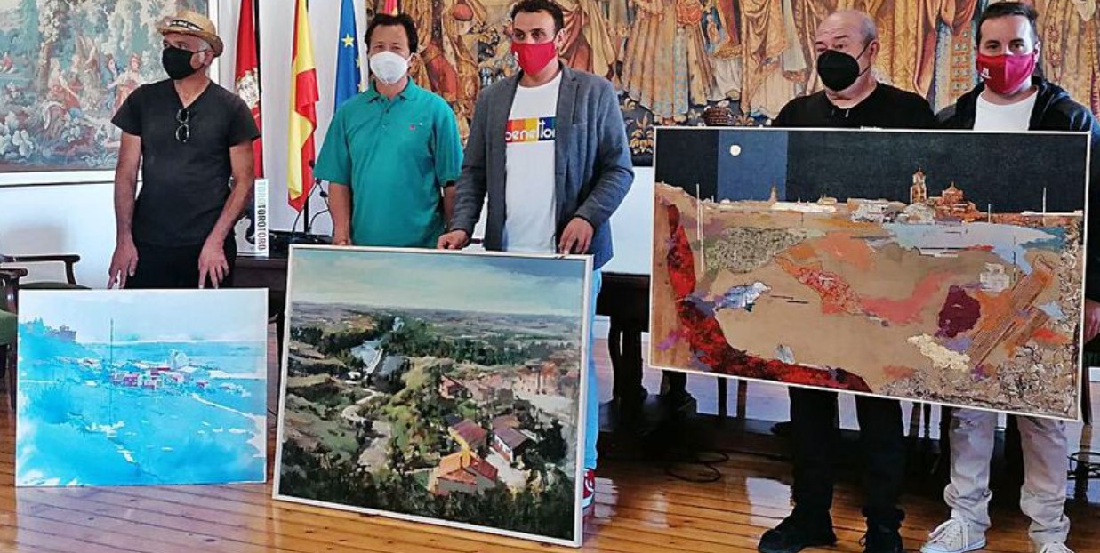 Los premiados de izquierda a derecha 3º premio Rafael Dueñas, 1º premio Jinzhong Rao y 2º premio  Diego Lope González 