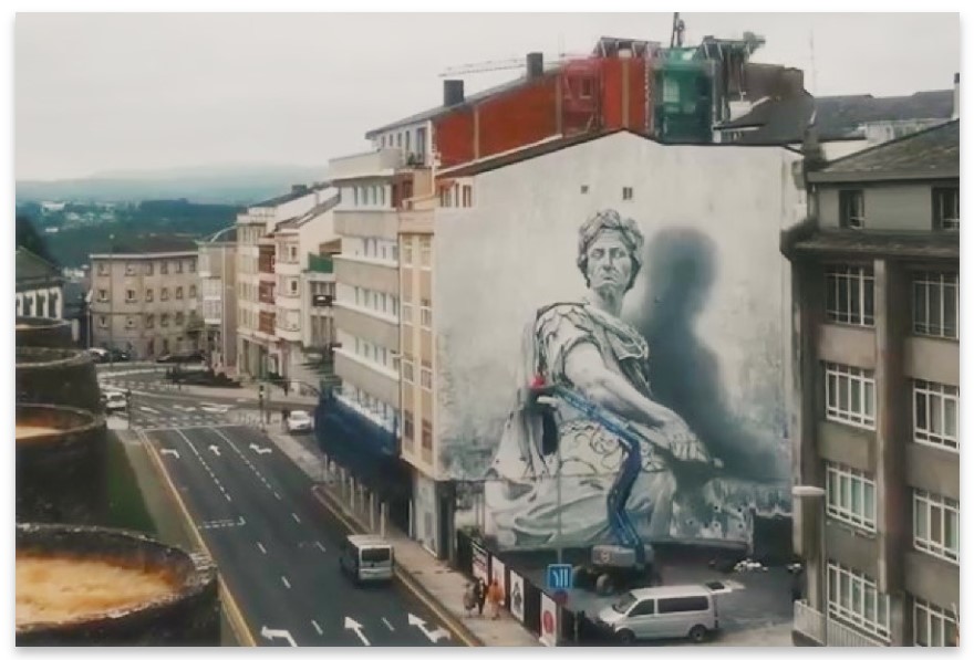 Pulsa para ampliar La muralla romana y Julio Cesar de Diego As