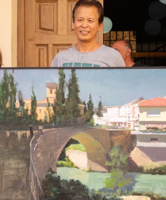 Jinzhong Rao 1º Premio del Concurso de Pintura Rápida Villa de Trillo 2022
