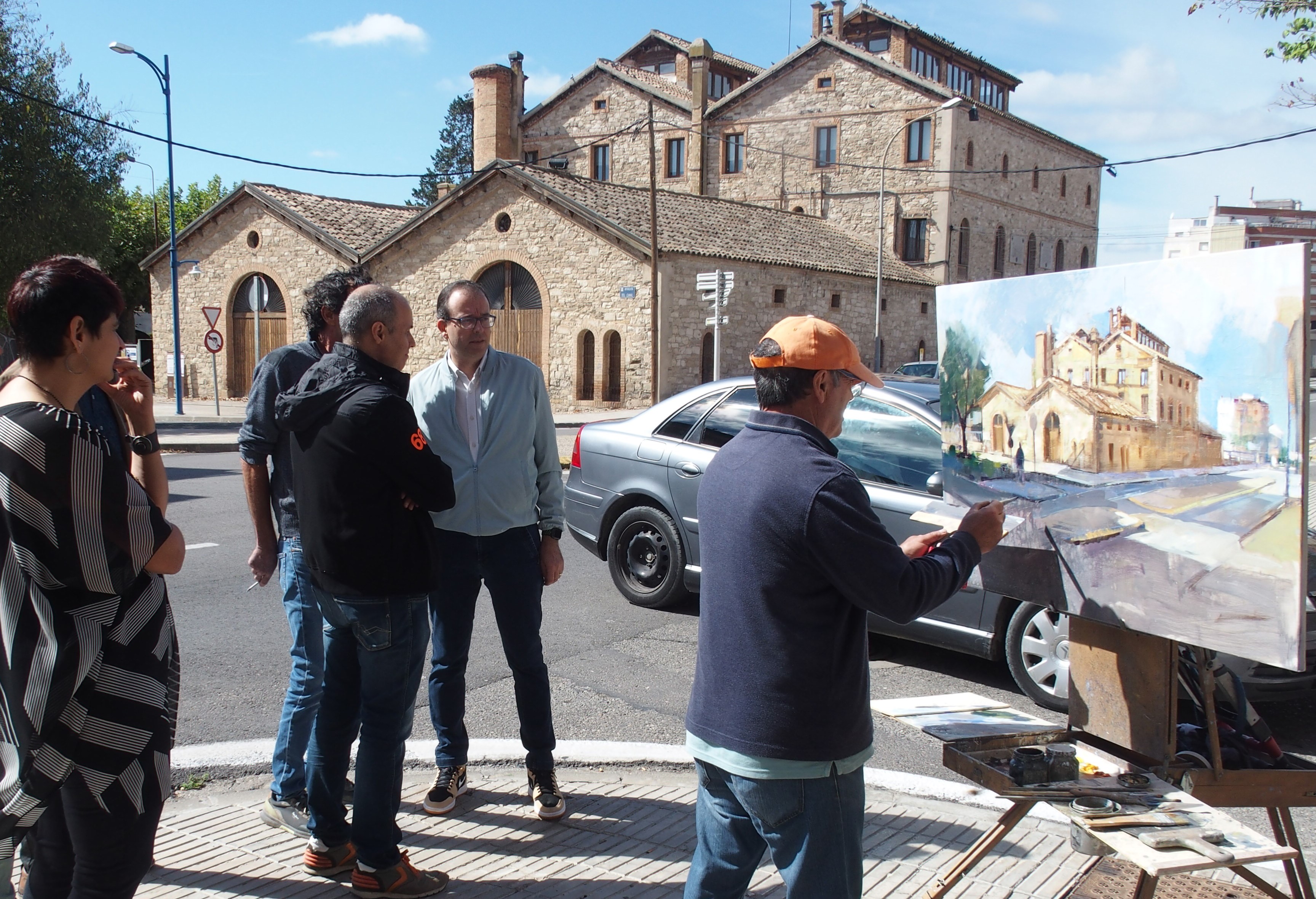 Recorrido del Jurado por la zona en que se encontraban los pintores (1)