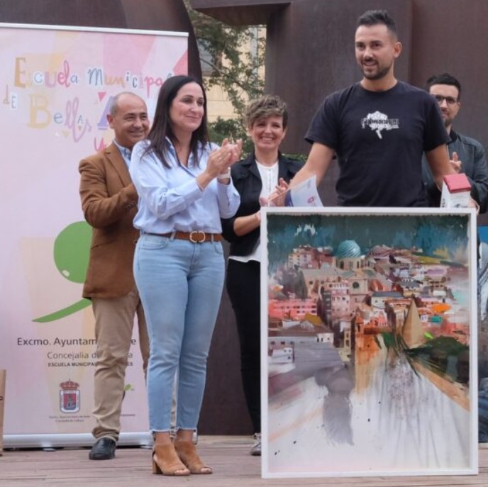 Pulsa para ampliar Entrega del 1º premio a Andrés Gabarres Cagiao
