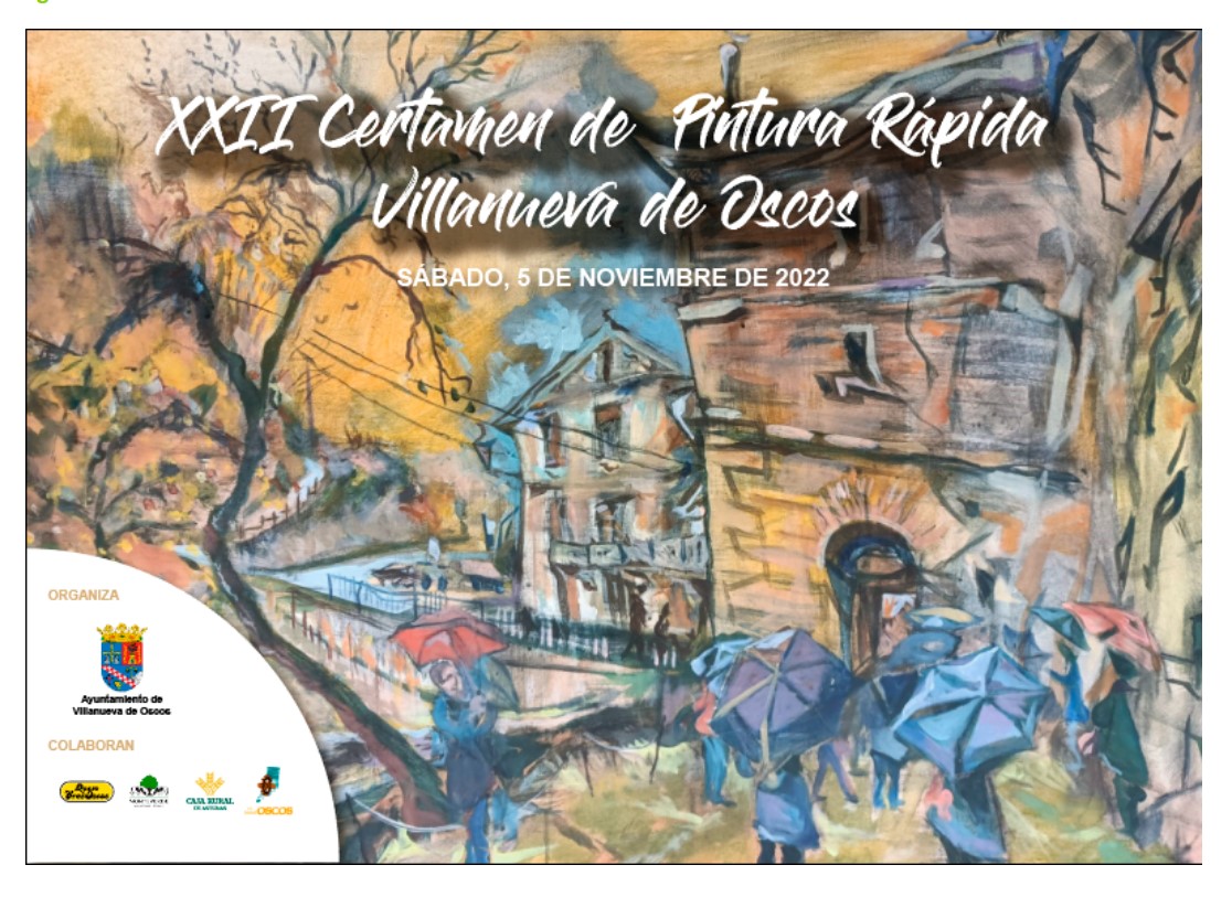 XXII Certamen nacional de pintura rápida de Villanueva de Oscos