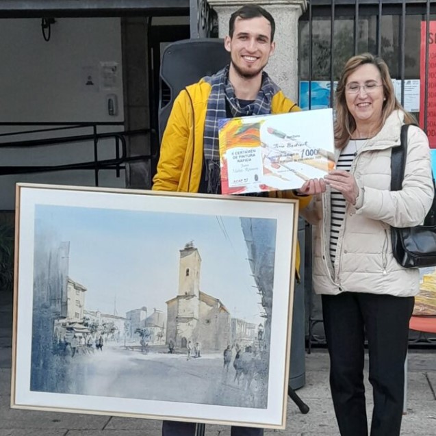 Pulsa para ampliar Entrega del 2º premio, de 1.000 €, Timo Bechert