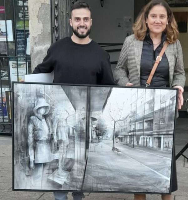 Pulsa para ampliar Entrega del 3º premio, de 500 €, Richard García