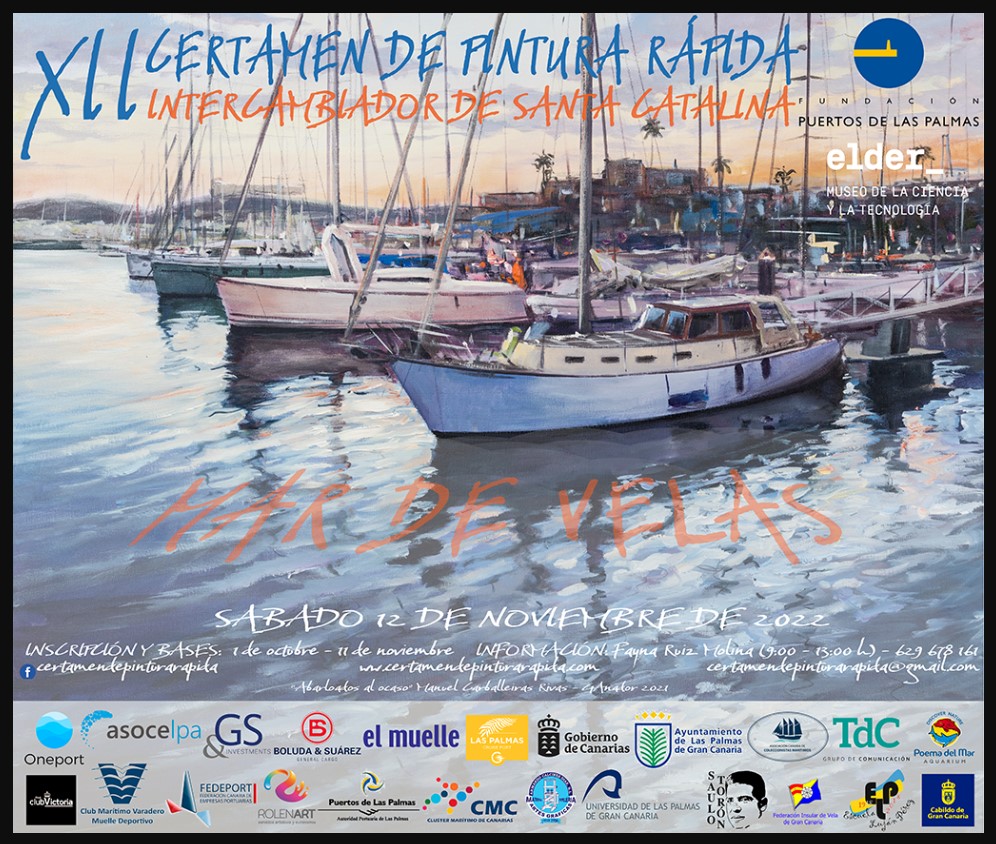 Pulsa para ampliar CARTEL del XII Certamen de Pintura Rápida Mar de Velas