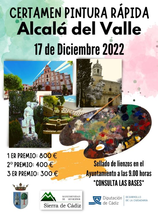 Cartel del Certamen de Pintura Rápida Alcalá del Valle