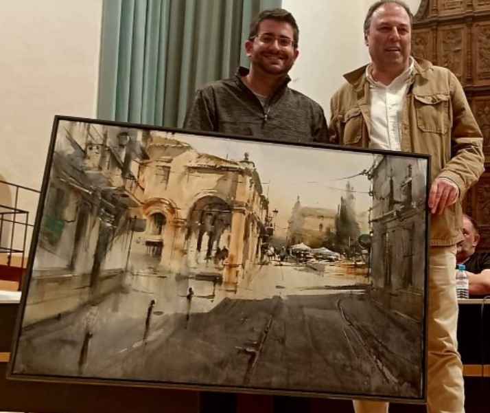 Adrián Marmolejo Clarhed tercer premio en el VIII Certamen Internacional de Pintura al Aire Libre Patrimonio de la Humanidad