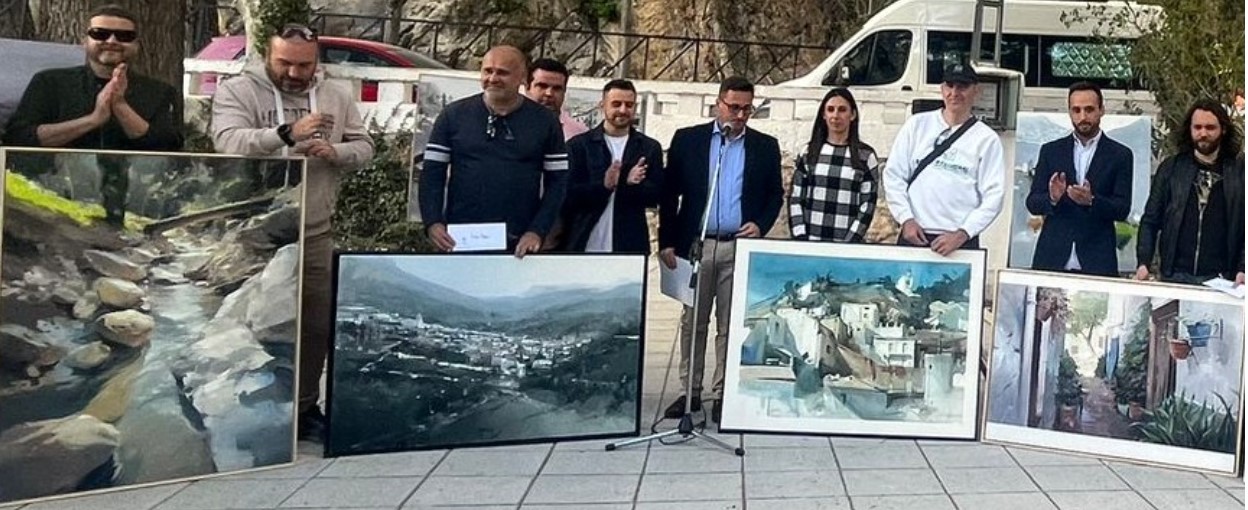 Los cuatro primeros premios del VIII Certamen de pintura al aire libre =Juan Hidalgo= de Torres - Jaén