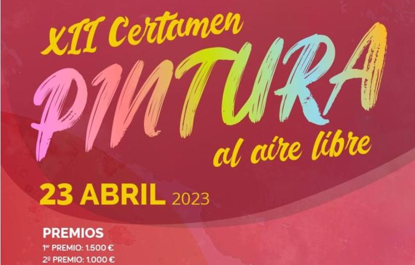 Cartel del 12º Certamen de pintura rápida de Huercal de Almería