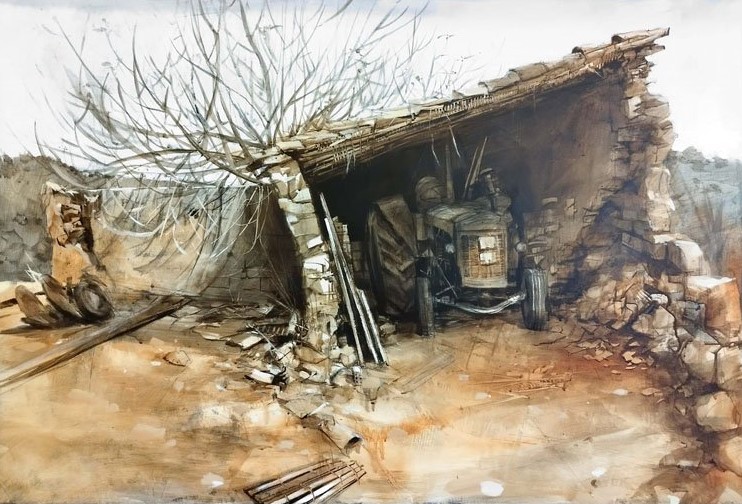 Pulsa para ampliar VII Concurso de Pintura Rápida de Alcadozo 1º premio Abraham Pinto Mendoza