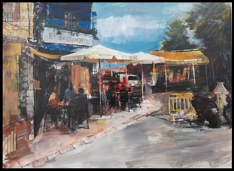 Pulsa para ampliar VII Concurso de Pintura Rápida de Alcadozo 2º premio Blai Tomas Ibáñez