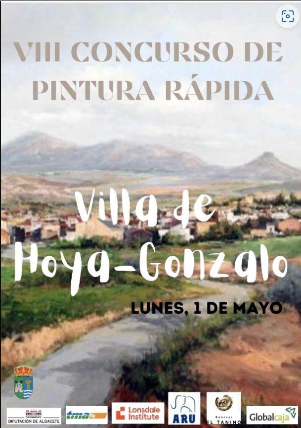 Cartel del VIII Concurso de Pintura Rápida Villa de Hoya-Gonzalo