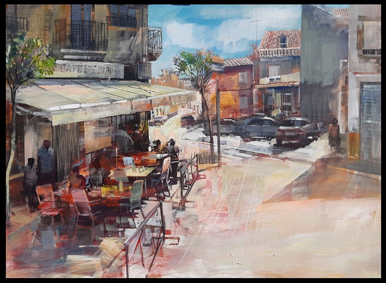 Pulsa para ampliar VIII Concurso de Pintura Rápida Villa de Hoya-Gonzalo 3º premio Blai Tomas Ibáñez