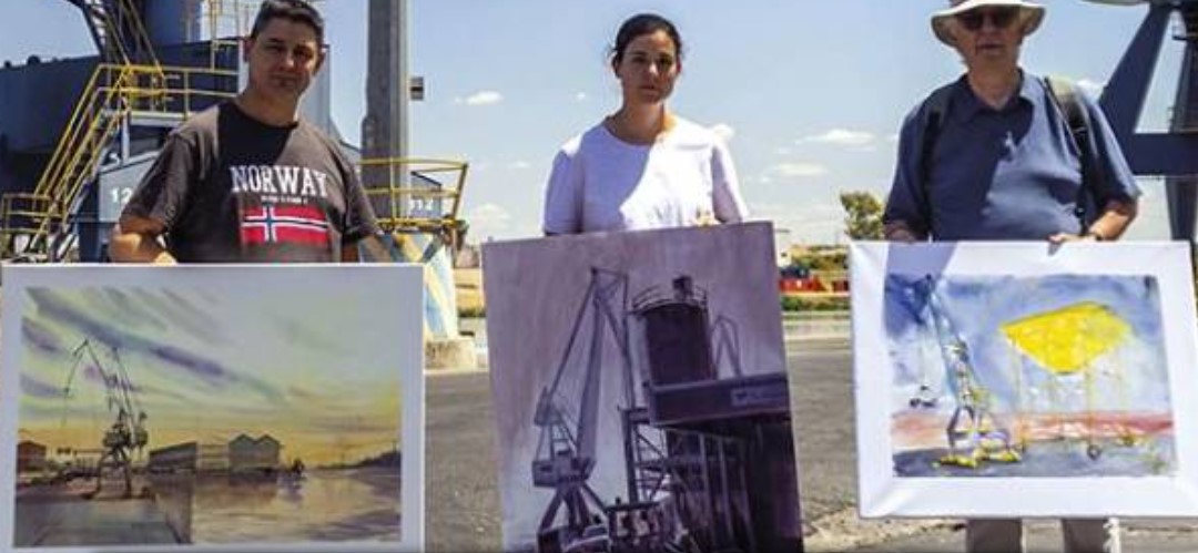 Pulsa para ampliar Por la izquierda: 1º premio José Sánchez Numen, 2º premio Henar Bayón Hernández y 3º premio Antonio Barrionuevo Ferrer