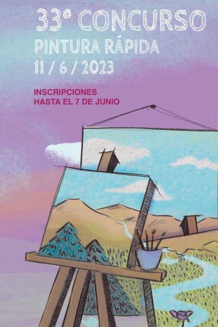 Cartel del XXXIII Concurso de Pintura Rápida Ayuntamiento de Camargo