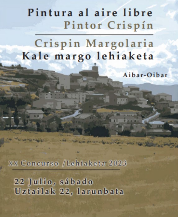 Pulsa para ampliar XX Concurso de pintura al aire libre =Pintor Crispín= de Aibar - Navarra