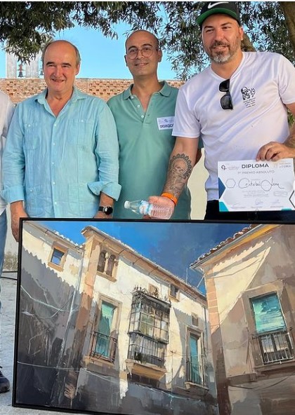 Pulsa para ampliar Entrega del primer premio a Cristobal León