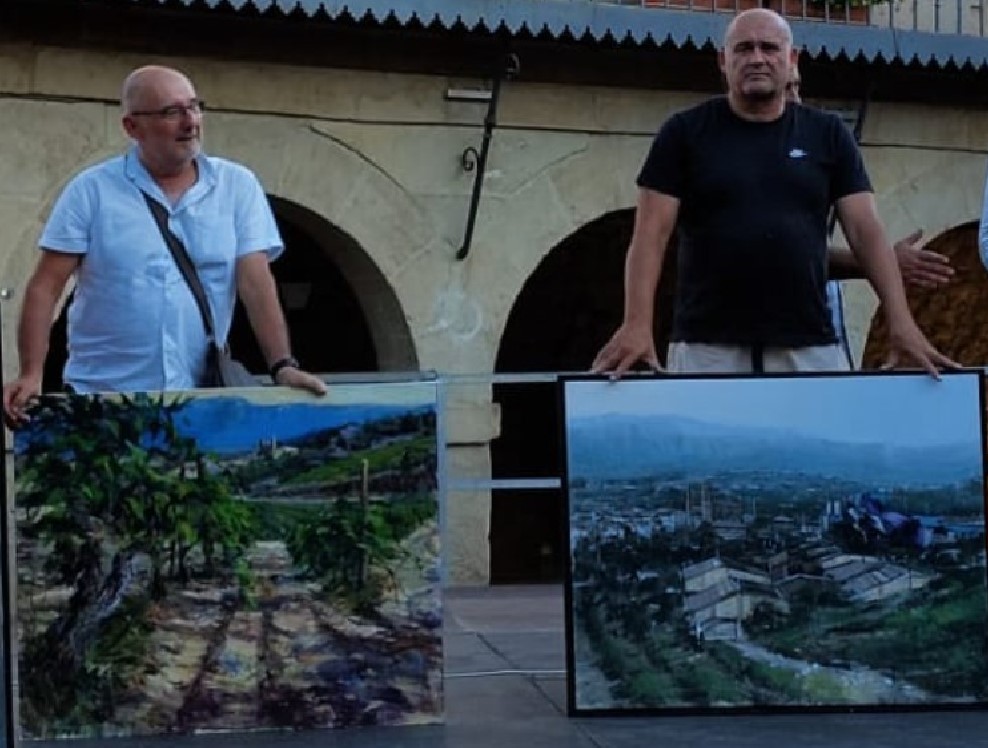 Por la izquierda: 3° Premio Fernando Ureta Castelo y 2° premio Manuel Sánchez  Lucas