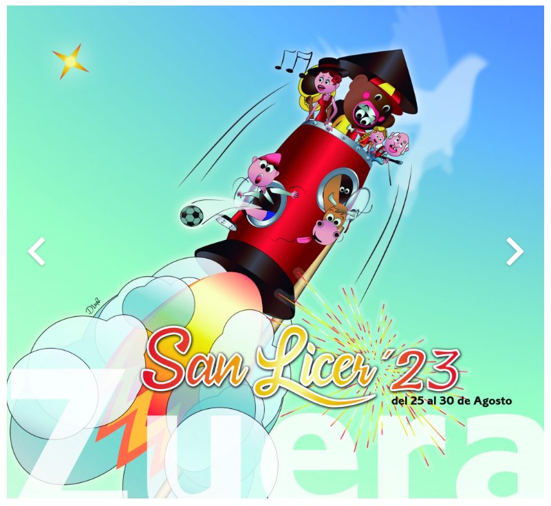Pulsa para ampliar Fiestas de San Licer 23 de Zuera del 25 al 30 de agosto de 2023