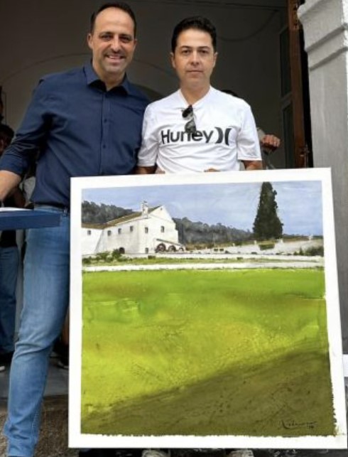 Pulsa para ampliar Entrega del 1º premio a Andrés D. Domínguez Carrasco