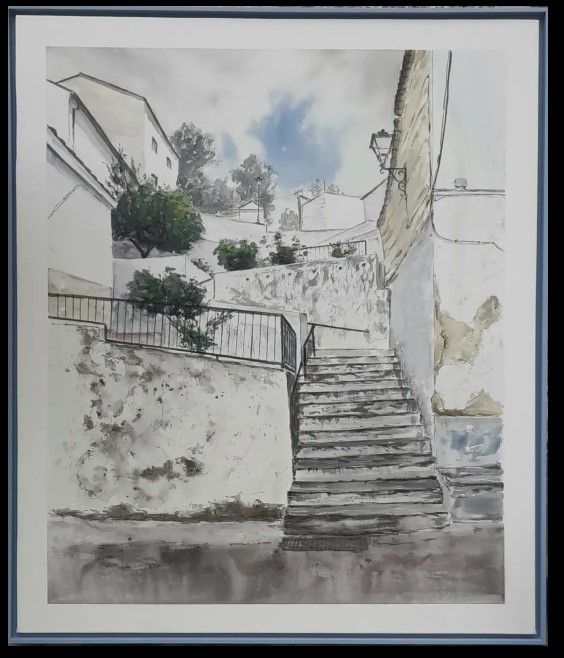 Pulsa para ampliar JUAN PÉREZ BEY obra presentada al Certamen de Pintura Rápida de Ubrique