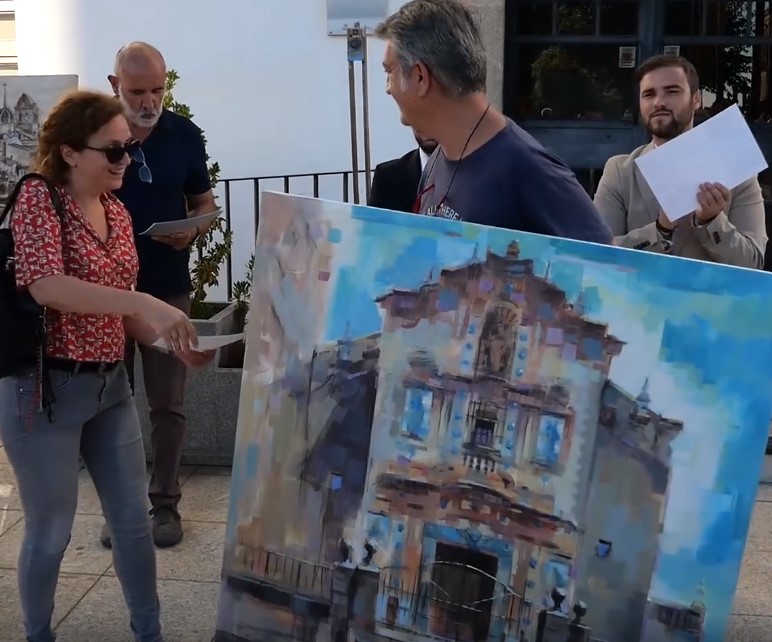 Entrega del 3º premio de 800 euros a Francisco Javier Montes García (Sevilla)