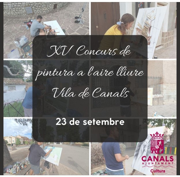 Pulsa para ampliar Cartel del XV Concurs de Pintura a l’Aire Lliure Vila de Canals