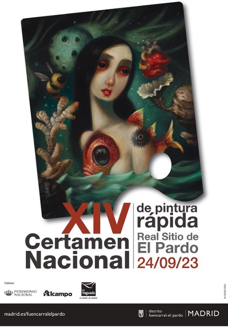 Cartel del XIV Certamen Nacional de Pintura Rápida Real Sitio de El Pardo