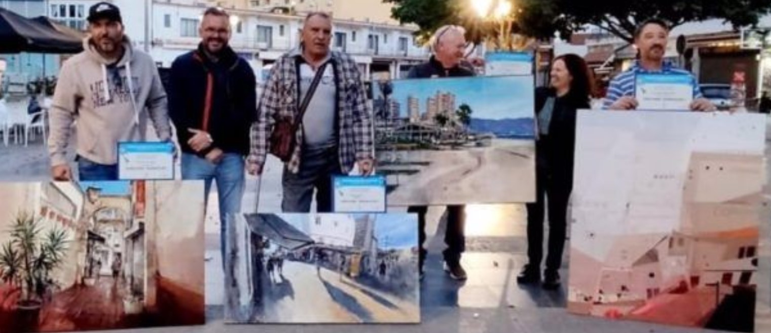 Entrega de los premios en la plaza Pablo Ruiz Picasso en homenaje al artista en el año picassiano