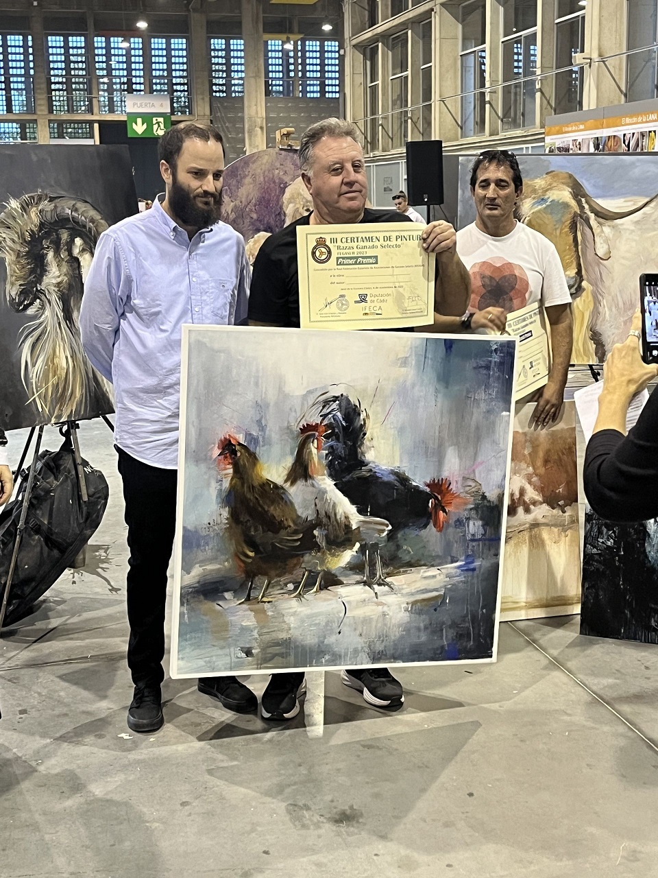 Pulsa para ampliar Entrega del 1º Premio a Juan Lucena Orellana
