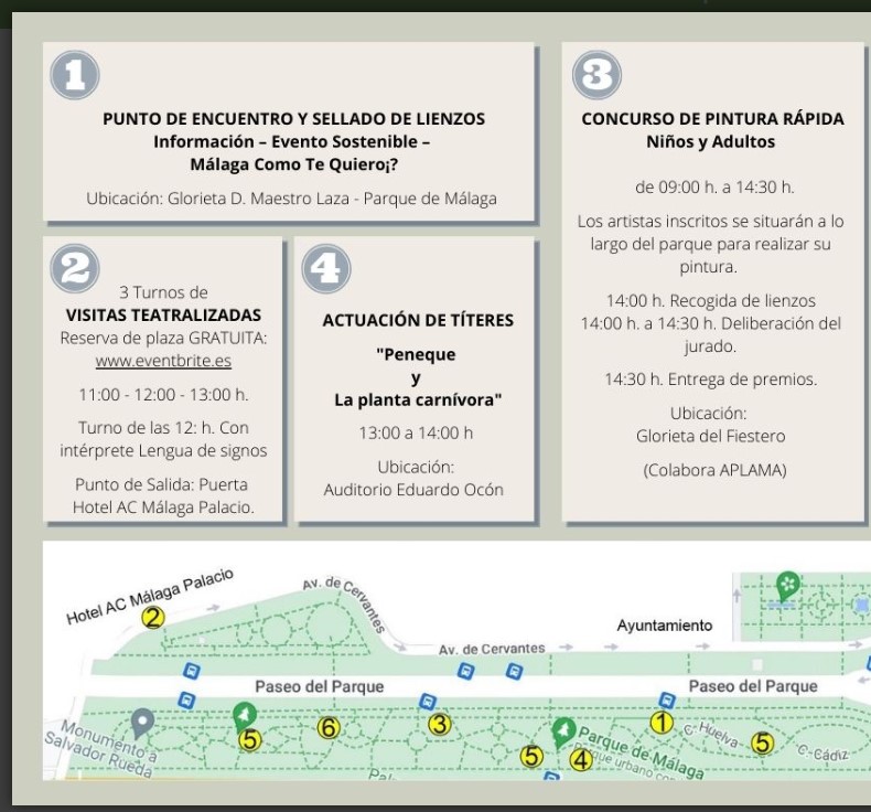 Pulsa para ampliar Información del I Concurso de Pintura Rápida al aire libre ¡Vive el parque de Málaga! 2023
