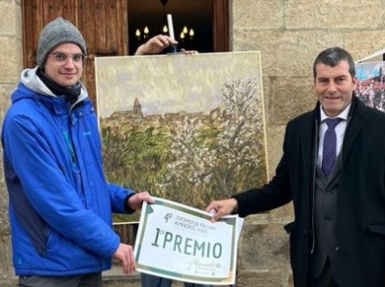 Entrega del Primer Premio a Pablo García 1º premio de 500 euros