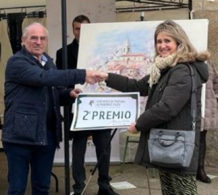 Pulsa para ampliar Entrega del Segundo premio a Lali Sobrino 2º premio de 300 euros
