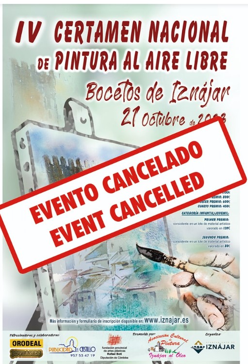 Pulsa para ampliar IV Certamen de pintura al aire libre Bocetos de Iznájar - Córdoba