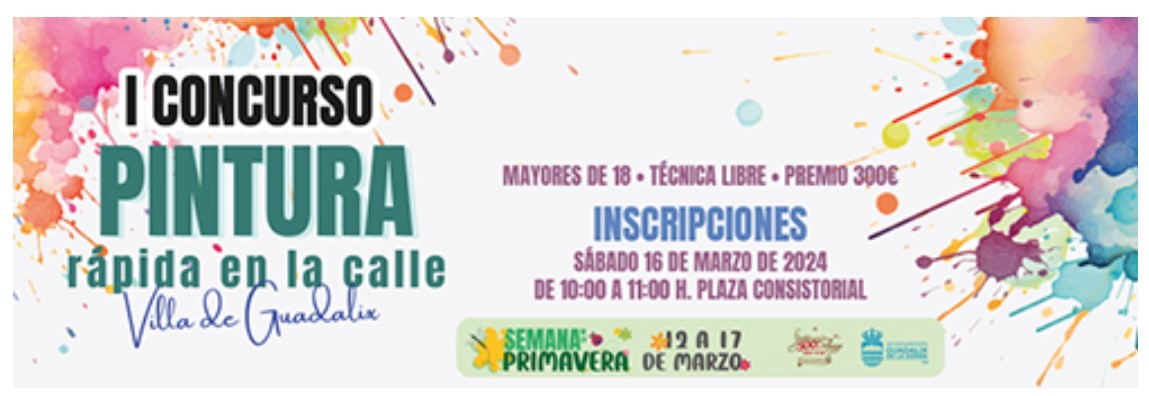 Pulsa para ampliar Cartel del I Concurso de Pintura Rápida Villa de Guadalix - Madrid