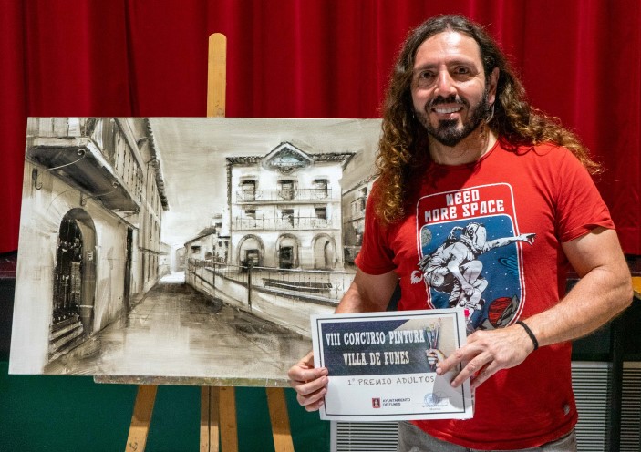 Pulsa para ampliar Entrega del 1º premio de 900 € a Carlos Montero Gil