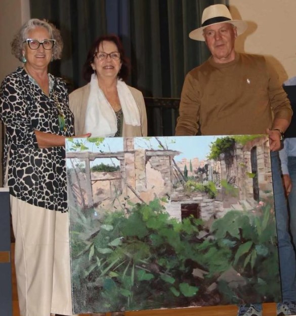 Entrega del Premio de 400 € al mejor pintor provincial Ángel Peñuela Navarrete