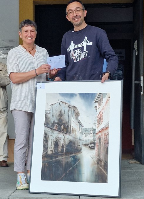 Entrega del Tercer premio de 400 € patrocinado por el Ayuntamiento de Perales Miguel Ángel Rodríguez