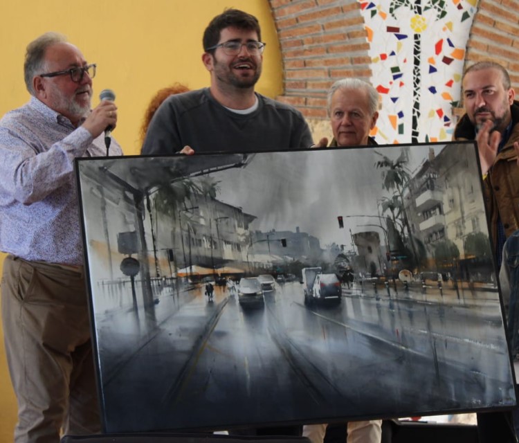 Entrega del 2º premio de 800 € a Adrián Marmolejo Clarhed