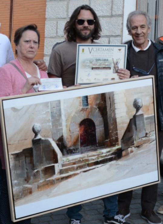 Pulsa para ampliar Entrega del Premio: VILLA DE EL REAL DE SAN VICENTE 1.200 € + diploma a Carlos Montero Gil