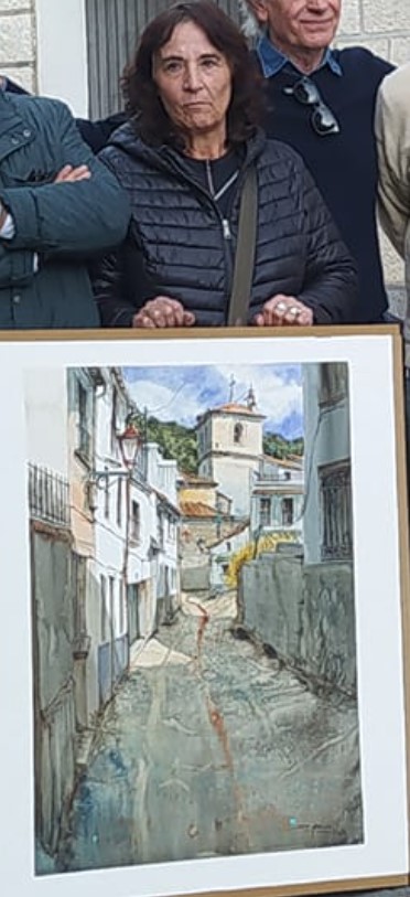 Pulsa para ampliar Entrega del Premio especial Pintor Juan Díaz a la mejor acuarela 500 € + diploma a Marisol de Marcos